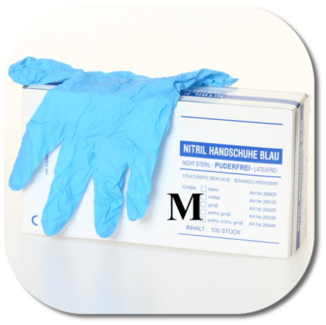 Einweg Nitril Handschuh M