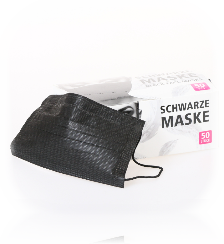 Einwegmaske-Mundschutz-4-lagig-schwarz
